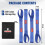 WORKPRO 4-Pack Soft Loop Tie Down Straps, 43x4 cm Polyester Cargo Securing Straps, 2268 kg Breaking 3