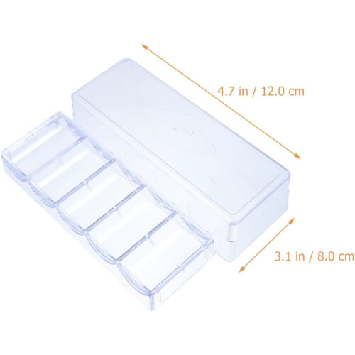 Multi-Function Poker Chip Holder Convenient Chip Case for Storage Supplies Portable Poker Tray Material 1
