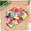 Badekappe mit Blütenblattmuster für Damen, künstliches Blumendesign 8