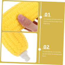 Giocattoli elastici a forma di pannocchia per feste e festival – Adorabile giocattolo sensoriale a forma di pannocchia di mais in giallo