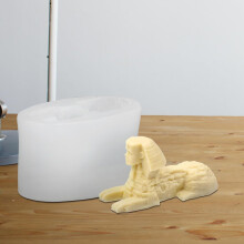 Sphinx Statue Silicone Candle Mold for Making Candles Wear and Tear-Resistant and Soap Crafting White Material