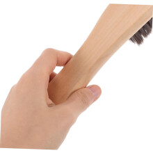 Wood Shoe Brush Durable Long Handle Polishing Scrubber Tool
