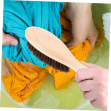 Horse Hair Brush for Shoes Wood Handle Static Cloth Care Large Brush for Shoes Cleaning