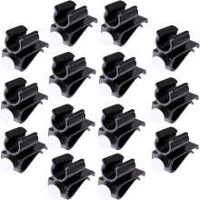 Lot de 14 pinces de putter en plastique noir pour sac de golf, supports de putter, accessoires de golf