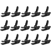 15 Stück Outdoor-Campingzeltclips, winddichte Planenklemmen, Kunststoff-Markisenbefestigungsclips
