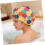 Badekappe mit Blütenblattmuster für Damen, künstliches Blumendesign 4