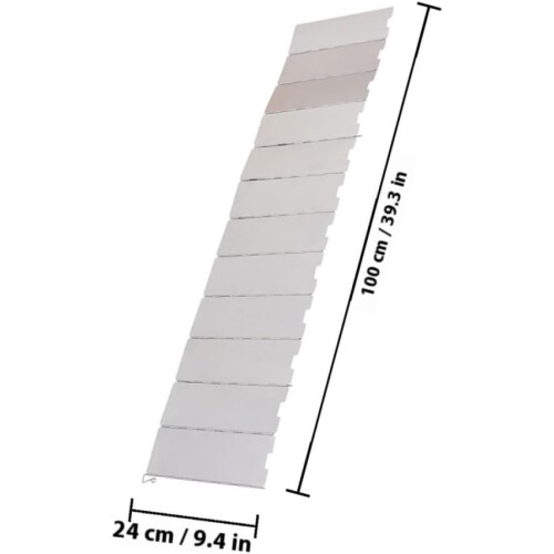 Ensemble de 12 pare-vent pliables et légers pour réchaud de camping 1
