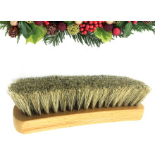 Horse Hair Bristle Shoe-shinner for Polishing Leather Shoes Wooden Handle Soft Coating