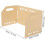 Portable Lightweight Folding Windproof Stove Screen, Three-Fold Khaki Cooking Windscreen 2