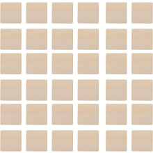 100 piezas de cuadrados de madera sin acabado para manualidades y tallado, piezas de madera beige de 2x2 pulgadas, seguras