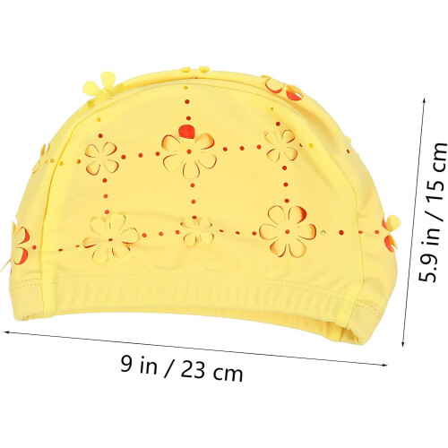 3D Petal Swim Cap για γυναίκες, καπέλο κολύμβησης που προστατεύει τα αυτιά ενηλίκων 1