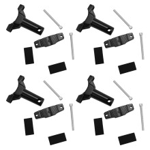 4X per Motocicletta Motocicletta Off-Road Faretto Staffa per Forcella Supporto Fisso per Lampada