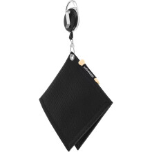 Serviette de golf portable en tissu léger PU avec cordon rétractable