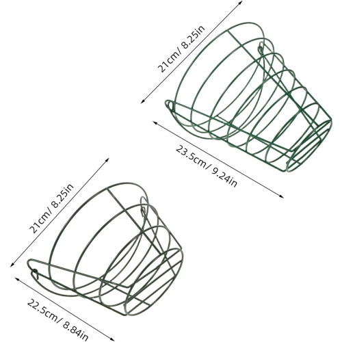 2Pcs Metal Golf Ball Basket with Handle, Large Capacity Golf Ball Storage Container 1