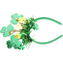 Comfortable Irish Festival Headband St Patrick's Day Hair Accessories Shamrock Headpiece Tassel Party Headwear