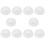 10pcs Half Round Dome Covers Dome Lids PVC Material Versatile Application Aesthetic Style 1