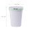 Plastic Trash Can Push-Button Trash Can Stylish Square Large Capacity Silent Operation Odor Control Light Green 2