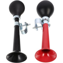 Metall-Fahrradhupe, 2 Stück (Schwarz/Rot), Drucklufthupe