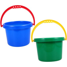 Lot de 2 seaux d'extérieur pour garçons et filles, idéaux pour la construction de châteaux de sable et le rangement.