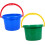 Baldes ao ar livre de 2pcs Baldes de praia meninos e meninas para edifício e armazenamento Sandcastle 1