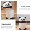 Small Trash Bin with Lid Tabletop Trash Can Practical Convenience Pp Material Minimalist Contemporary Style 5