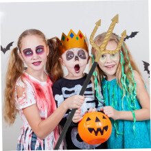 Špirálová rekvizita Trident pre Cosplay Halloween kostým Doplnok Hračka Trident Odnímateľné tyče Klasická démonická vidlička