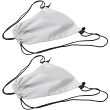 2Pcs Waterproof Drawstring Sports Backpack Set, Oxford Cloth Gym Bag