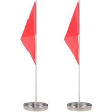 2 db-os golf gyakorló puttolópohár zászlóval, 10 cm-es rozsdamentes acél lyukas puttolópoharak