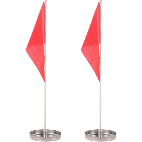 2 copas de práctica de golf con bandera, 10 cm, de acero inoxidable.