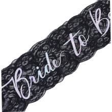 Brautschleier aus Satin mit Spitzenbesatz, Haarband und Schleier für den Junggesellinnenabschied – elegante Brautaccessoires