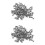 200X Stainless Steel Flat  Phillips Self-Tapping Screw 12X3mm Silver 2