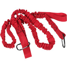 Lot de 2 cordes élastiques rouges pour pagaie de kayak avec mousqueton, cordon de sécurité haute élasticité
