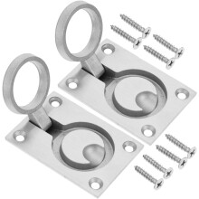 2 Stück Boots-Einbaugriffe, Edelstahl, versenkte Lukengriffe, Schnallen für Deckabdeckung