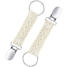 2pcs Lace Hat Clip for Travel Women Adults Portable Hat Clips Travel for Bags Sweaters and Shawls