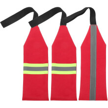 3er-Pack reflektierende Kajakfahnen aus Polyester mit Gurtbändern