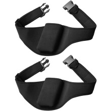 2 Stück verstellbare Neopren-Mikrofon-Hüfttasche mit stylischem Gürtel und Sporttasche