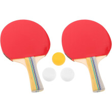 Juego de 2 raquetas de tenis de mesa con mango largo, raquetas de madera sin pintar para proyectos de bricolaje.
