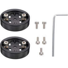 Acessórios compatíveis de substituição da interface da bicicleta do adaptador da base do montagem do computador da bicicleta de estrada de 2Pcs