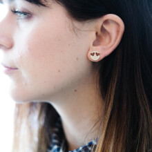 10 ks zlatých nerezových náušnicových puzet s otvory 10 mm DIY prázdné náušnicové puzetky