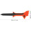 10Pcs Orange 10 Slanted Plastic Golf Tees for Training, Unbreakable Reusable Golf Accessories 2