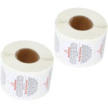Candle Warning Labels 3.8Cm Self-Adhesive Safety Stickers for Candle Jars 500Pcs Roll