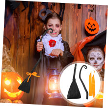 Halloween Häxa Kvast Rekvisita Pojkar och Flickor Kvast Kostym Kvastskaft