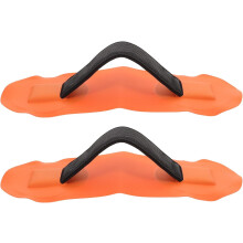 2 Stück Haltegriffe für aufblasbare Boote mit Klebefläche, orange, 10 x 26 cm