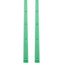 2 Stück grüne Skateboard-Schienenschutz-Sets aus Kunststoff mit Rippenprofilen für Longboards
