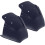 2pcs Dark Blue Pu Leather Roller Skate Toe Caps Protector Removable Skate Toe Guards 1