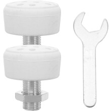 Juego de topes de punta para patines con llave y tapones de goma.