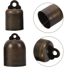 20-teiliges Set hängender Bastelglöckchen aus Metall, Retro-Kuhglocken aus Eisen, 26 mm 32 mm