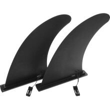 2 pezzi Pinne da paddle board in nylon da 9 pollici, pinne di ricambio per tavole da surf e longboard, staccabili.