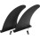 2pcs 9 polegadas nylon paddle board fins surfboard substituição longboard fin sup desmontável 1