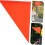 10pcs Bicycle Safety Flags High Visibility Orange Triangular Warning Pennants Replacement 8